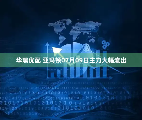华瑞优配 亚玛顿07月09日主力大幅流出
